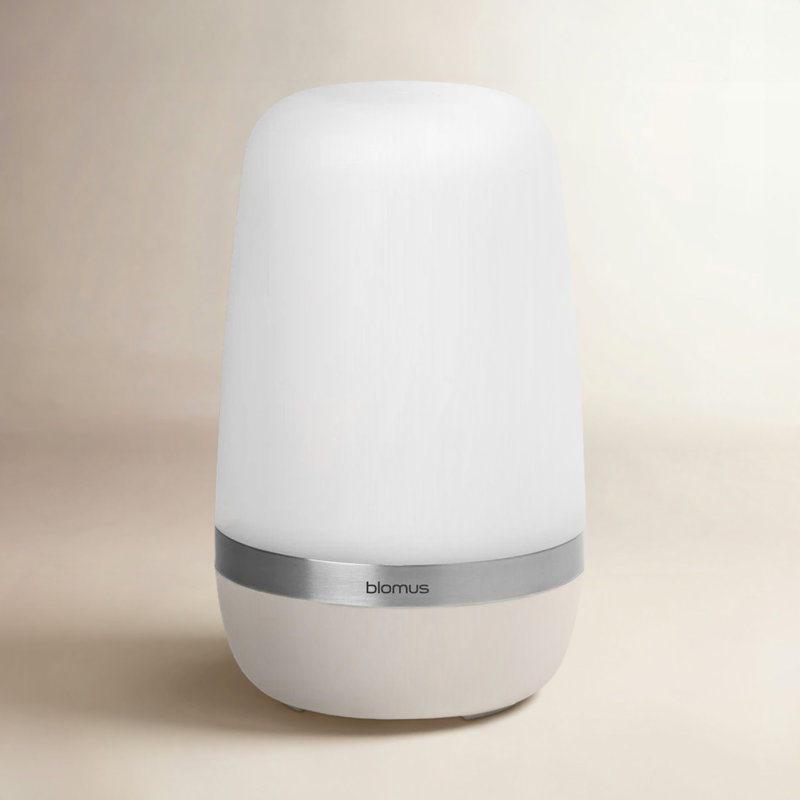 Spirit Rechargeable LED Outdoor Table Lamp, 13.8" H x 8.5" W x 8.5" D, White/Moonbeam