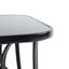 Hedvika Rectangular Metal Outdoor Dining Table With Umbrella Hole , 120cm cm W 80cm cm D
