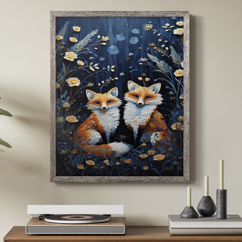ANIMALS Series CDL XXXII, reproduction encadrée - bois massif, H 11 po x l 9 po