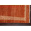 Orange Gabbeh  Wool Runner Rug 3x9