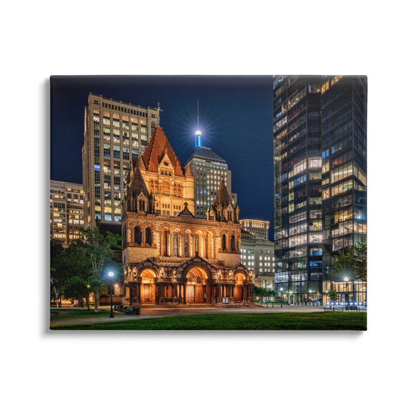 «Urban Cityscape Architecture Buildings» par Rick Berk - photographie sur toile tendue, H 36 po x l 48 po x P 1,5 po