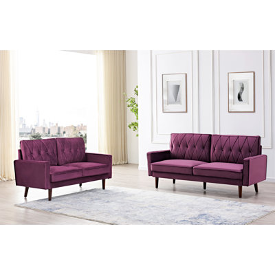 2 - Piece Velvet Living Room Set