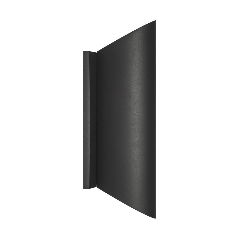 Thom Filicia Ruxton 1 Light Outdoor Fixture In Textured Black Finish With Textured Black Shade, 16" H x 4.5" W x 5.8125" D