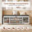 Farmhouse Shoe Storage Bench With Deodorizing, Entryway Storage Bench With Cushion Seat For Bedroom, Living Room, White