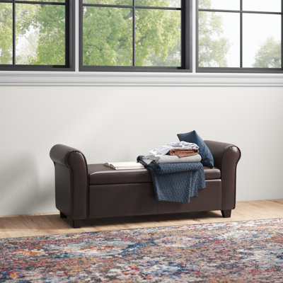 Llanos Faux Leather Upholstered Storage Bench