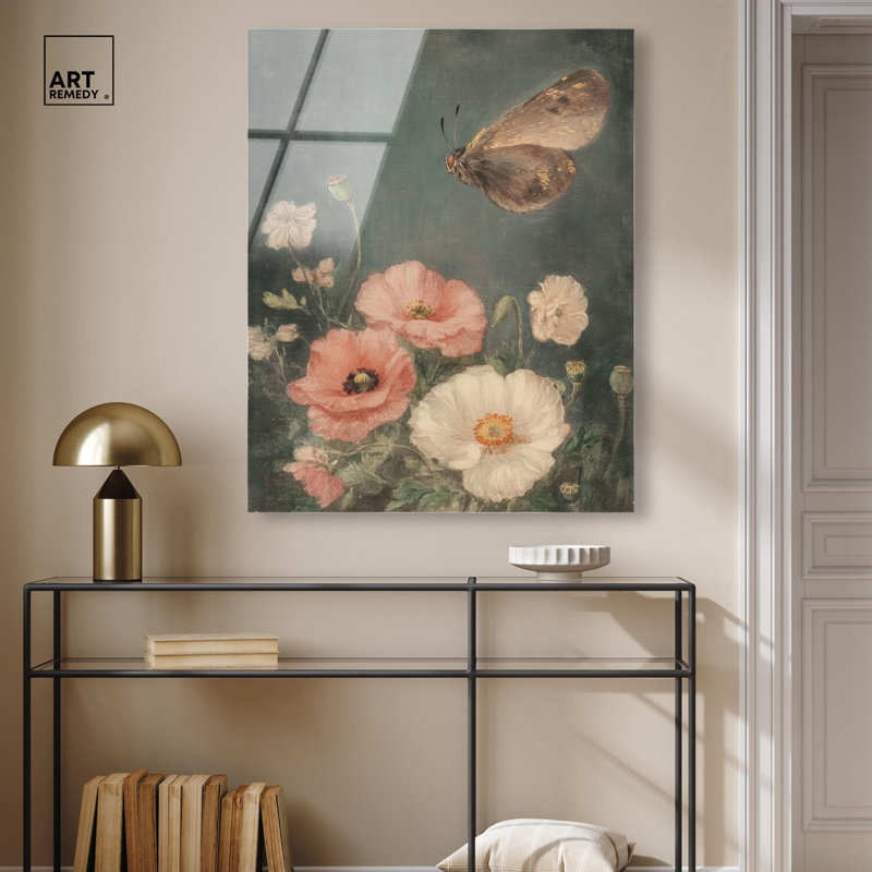 Décoration murale rétro Shadowow Flutter II par Art Remedy, prête à être accrochée, H 36 po x l 30 po