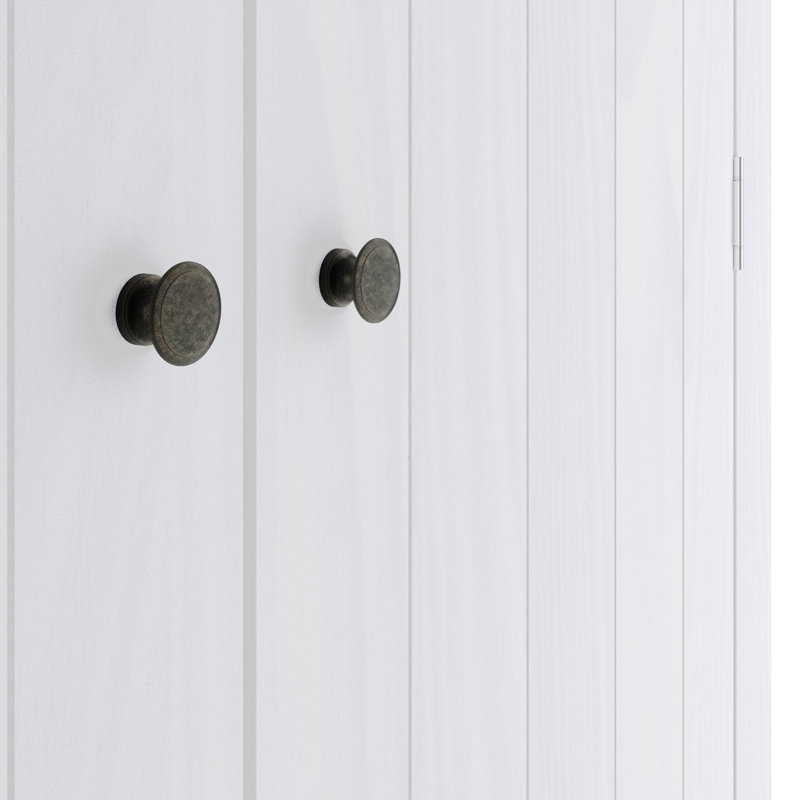 Throop 2 Door Wood Wardrobe, White