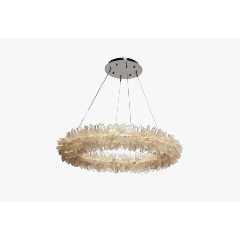 Lustre Roxi, Nickel poli, H 7,13 po x l 36 po x P 36 po