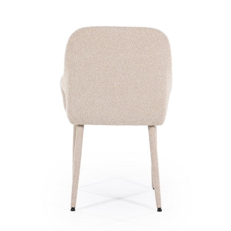 Dining Chair Upholstered Arm Chair, Taupe