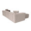 Stylish Corner Sofa with 100% Hornbeam Frame, Cream Linen Fabric, 119.3 x 76.0 x 25.6 inches | Soft 32 DNS Foam Seating, 2 Included Pillows, Durable Plastic Legs | Perfect for Living Room or Family Room Decor-1060050527-1060050525