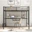Lit mezzanine avec bureau et tablette