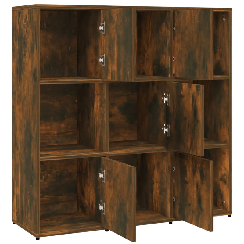 Atkin 90cm H x 90cm W Cube Bookcase, Smoked Oak