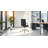 Bunjee Mid-Century Modern Fully Upholstered High Back Office Chair with Ribbed Back - Commercial Quality, Black-582422562-582422563