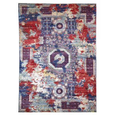 Hand Knotted Wool Area Rug