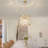 Mandley 4-Light Crystal Pendant Light with Adjustable Height, for Kitchen Island, Dining Room, Hallway-1052919859