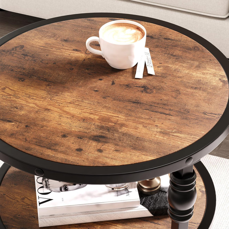 End Table Side Table with Charging Station and 2 Drawers