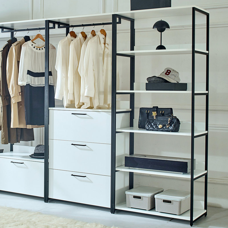 Armoire à cadre en métal - options de rangement en profondeur, et, chaleur de l'eau, protection contre les égratignures, panneau d'entrée blanc E0, capacité supplémentaire,