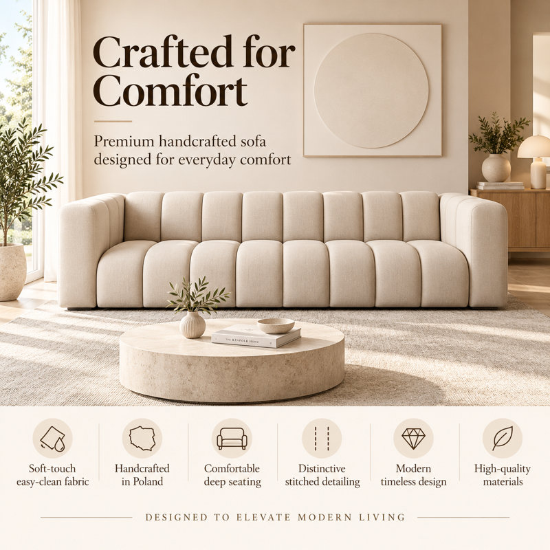 Velvet Modular Corner Sofa, 70cm H x 290cm W x 179cm D