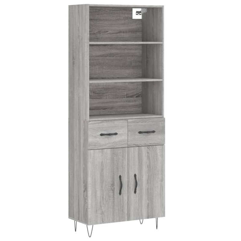 Mellery 69.5 Wide, Grey Sonoma