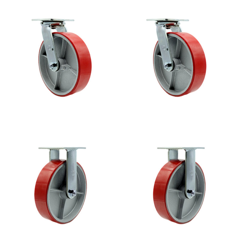 Casters, Red
