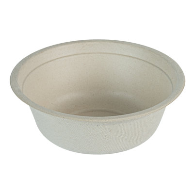 Restaurantware-Pulp Tek 18 Ounce Bagasse Bowls, 100 Grease Impervious Salad Bowls - Lids Sold Separately, Microwavable, Bagasse Bowls, Reinforced Rim, Freezable, Unbleached, For Salads Or More