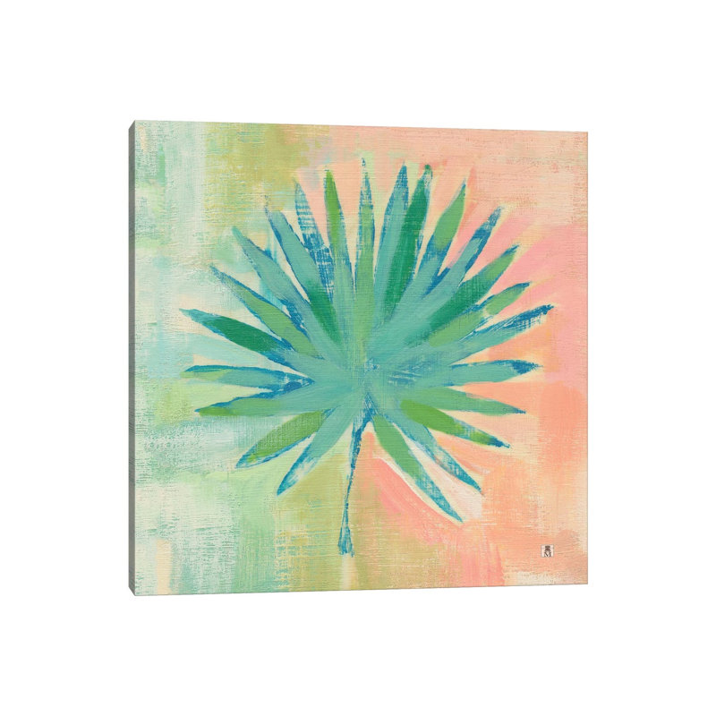 Beach Cove Leaves II by Studio Mousseau - Wrapped Canvas Painting, 30.48 cm H x 30.48 cm W