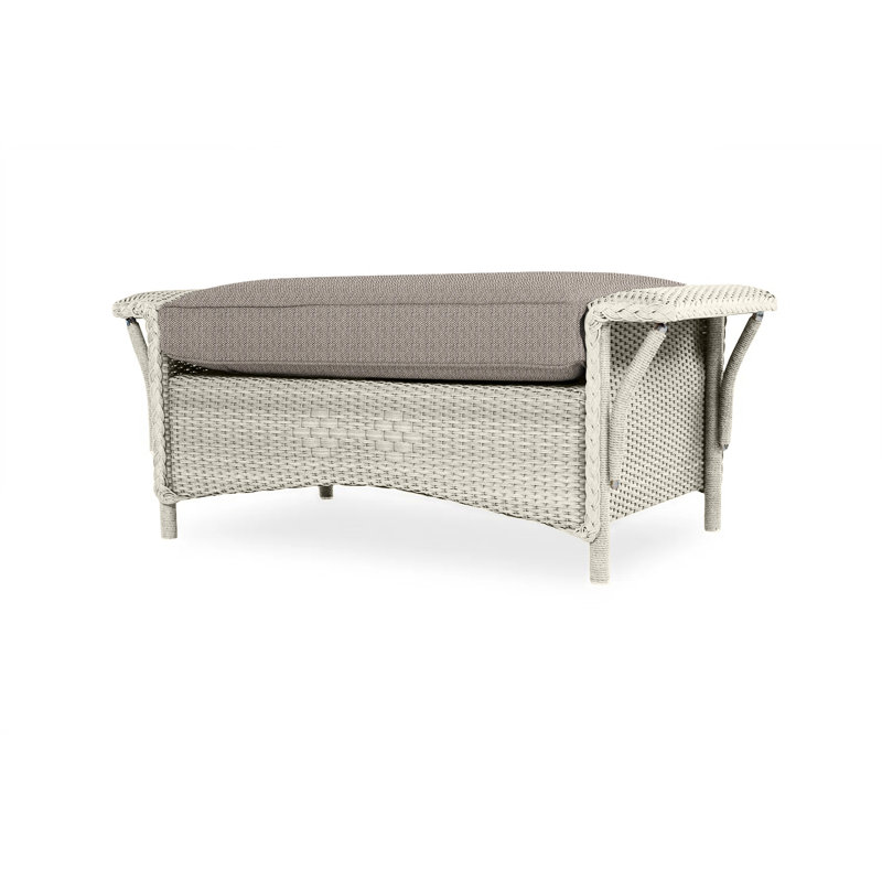 Nantucket Outdoor Ottoman, Callen Driftwood, Pewter