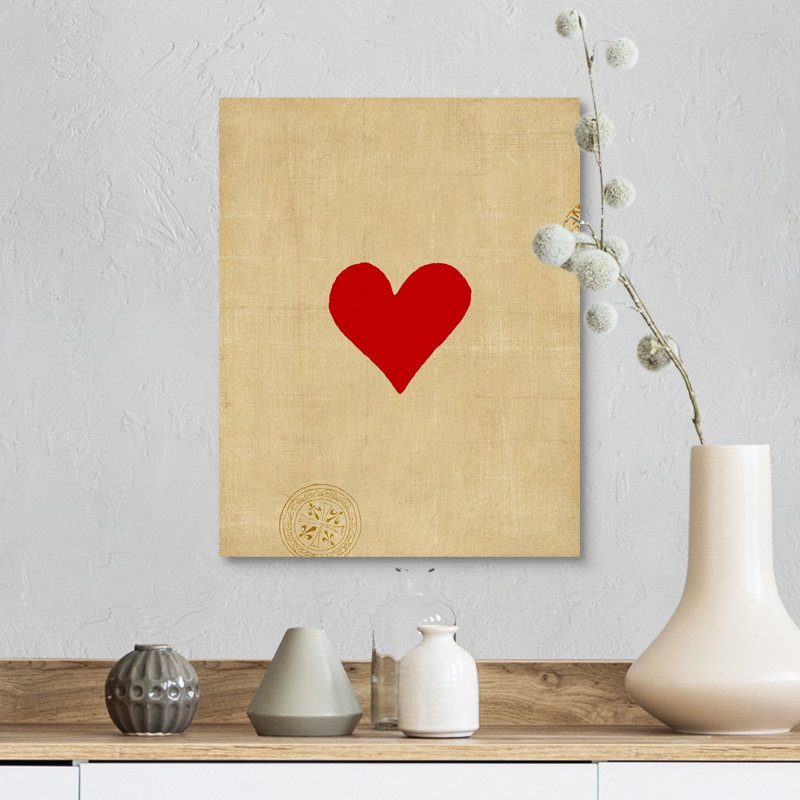 « Small Heart » par vision studio-impression, Toile tendue, H 45 po x l 36 po x P 1,25 po