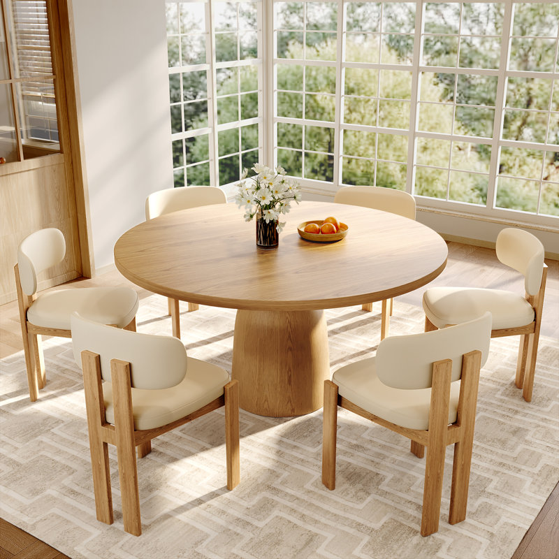 Table de salle à manger de style campagnard des années 50 en bois massif pour 2/4/6 personnes