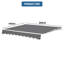 Dakota Fields Polyester Cover Retractable Patio Awning-37093841-37093845