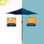 Parasol de marché lumineux 7,5 pi Asylbek-456387958