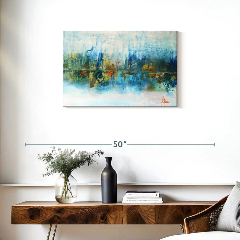 Avery Aqua Azul, 20" H x 30" W