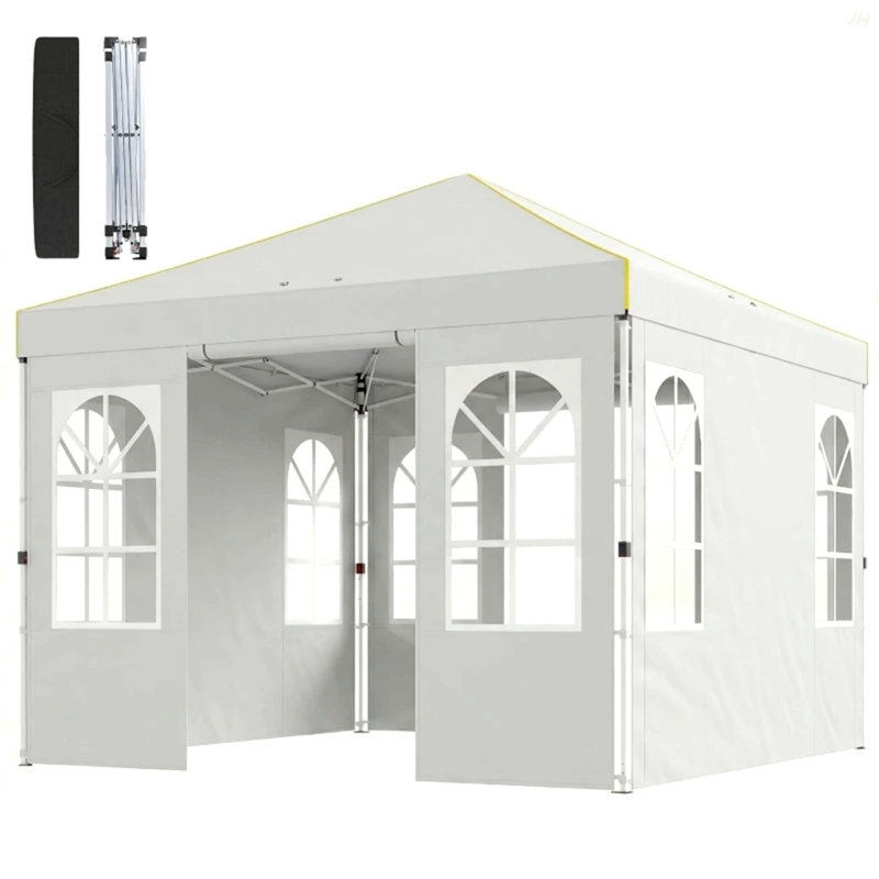 Stable Pop Up Canopy Tent,Portable Instant Canopy Shelter, White