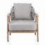 Fauteuil club d'extérieur en corde, ensemble de 1