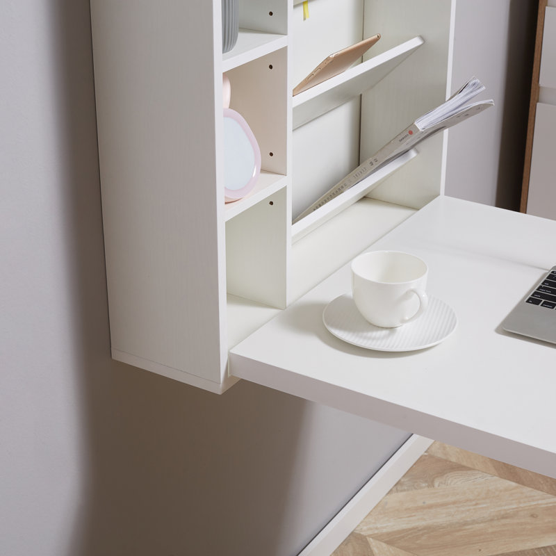 Savaira Floating Desk, White