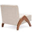 Chaise d'appoint rembourrée avec pieds en bois-946729180