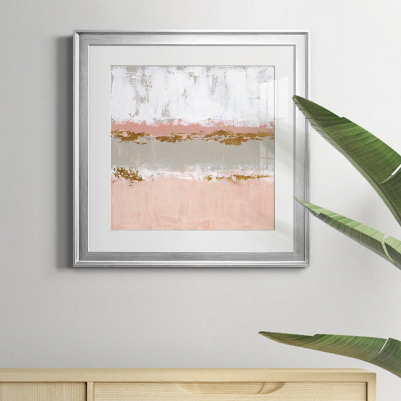 Sedona Sunrise - Reproduction d'art sur toile encadrée, H 22,5 po x l 22,5 po x P 1,5 po, Papier avec cadre argenté