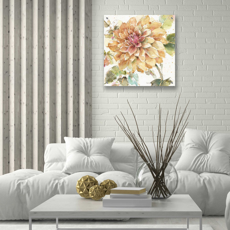«Country Bloom V» par Lisa Audit, art mural en verre acrylique, H 24 po x l 24 po x P 0,2 po