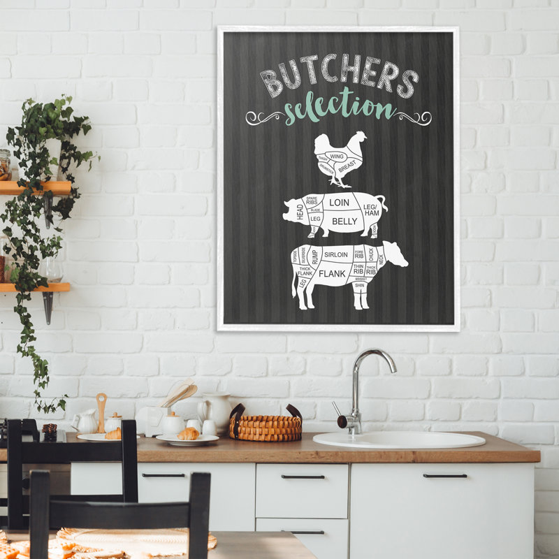 Giclée encadrée par Butchers, H 30 po x l 24 po, Estampe numérique encadrée blanc bord de mer