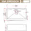 Évier de cuisine à tablier simple 33 x 21 pouces-124665123