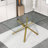 Large Modern Minimalist Rectangular Glass Dining Table with 0.39" Tempered Glass Tabletop and Chrome Metal Legs, for Kitchen Dining Living Meeting Room Banquet hall-1043641892-1043641891