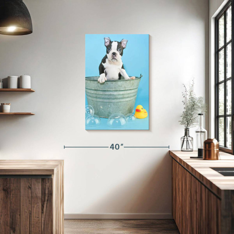Brampt Bathing Terrier, H 36 po x l 24 po