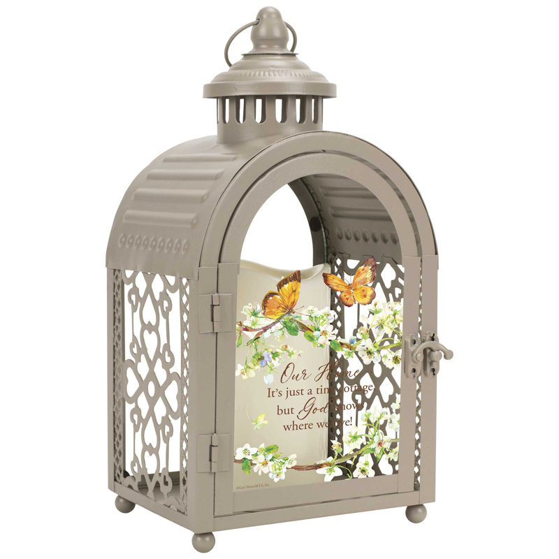11'' H Tabletop Lantern with Candle Included