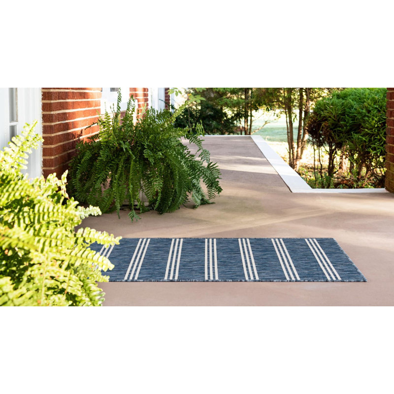 Tapis intérieur / extérieur Jill Zarin Anguilla, Tapis de couloir 2 pi x 8 pi