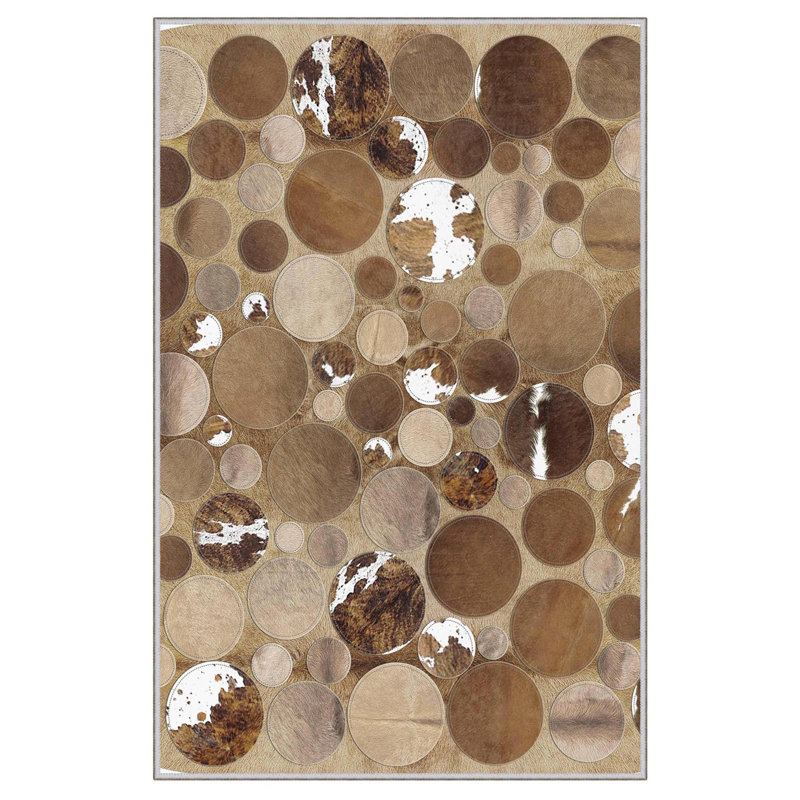 Tapis de couloir élégant (3,3 x 4,9 pi), 100% polyester, hauteur de poils de 0,3 po | Pois antibactérien antidérapant en PVC | Design tissé avec impression numérique 3D | Lavable à la machine, parfait pour la décoration intérieure et le confort