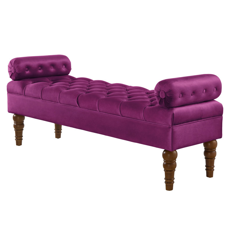 Banc rembourré 51,48 po, Violet