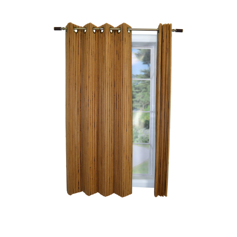 Panneau de rideau simple semi-diaphane avec œillets Lyall, l 42 po x L 63 po