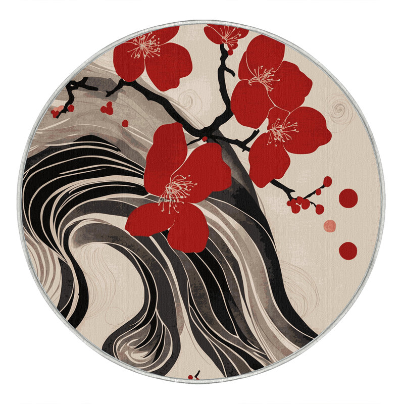 Whispering Tide Rug, Round 8'