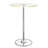 Courtny Round Glass Top Metal Base Dining Table