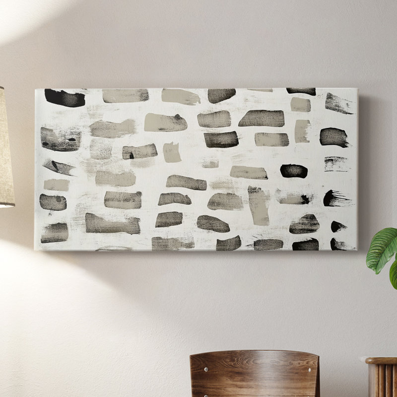 Toile tendue abstraite Seris 6 # XVIII-Gallery, H 16 po x l 32 po